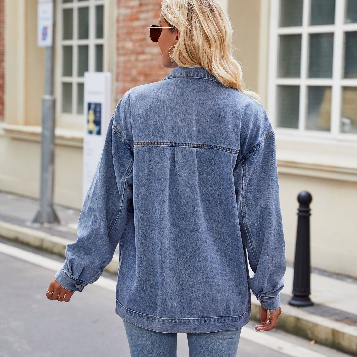 Street - Style Loose Denim Jacket - Retro Women's Outerwear