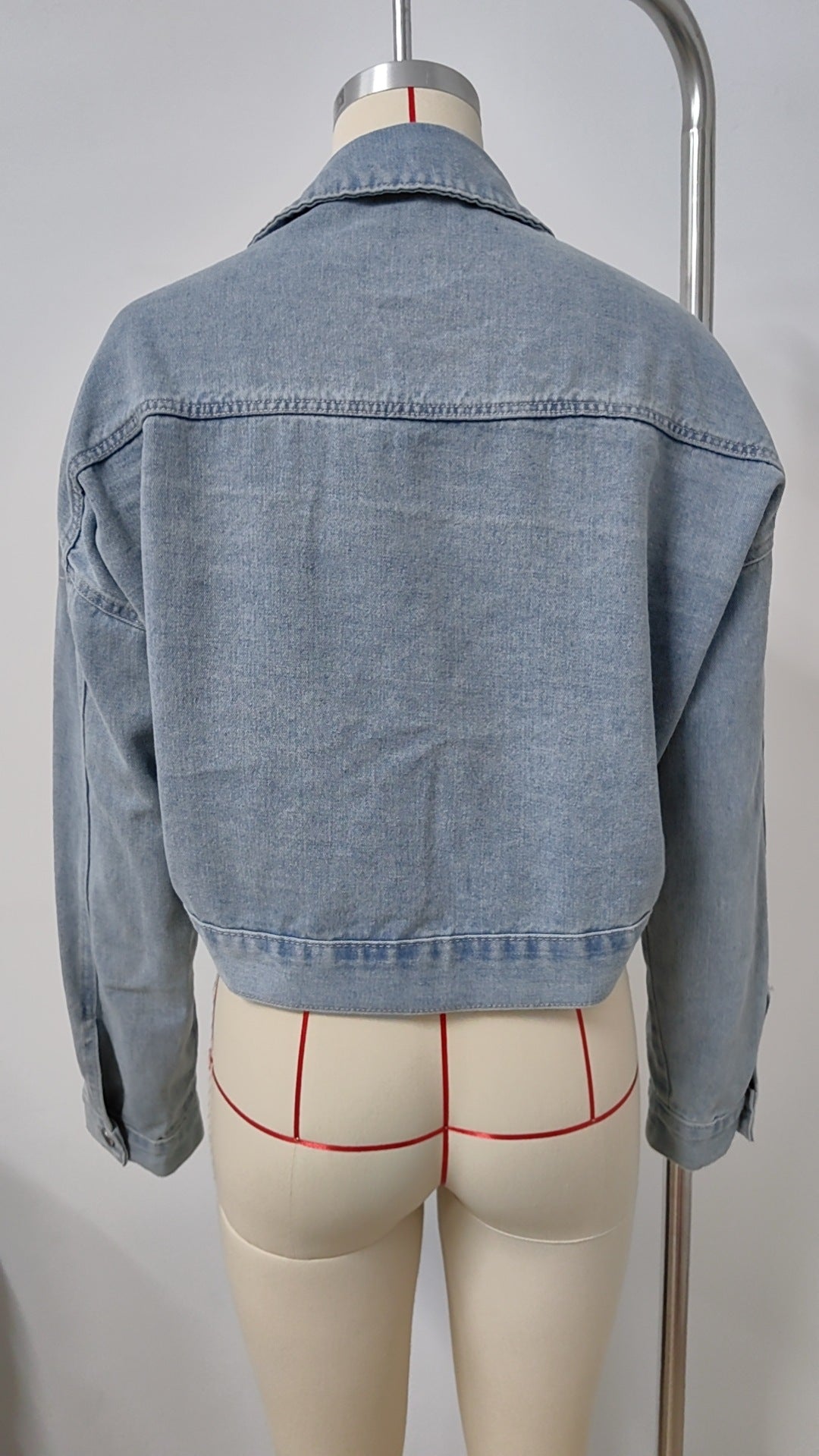 Stylish Short Denim Jacket - Women's Loose Lapel Outerwear