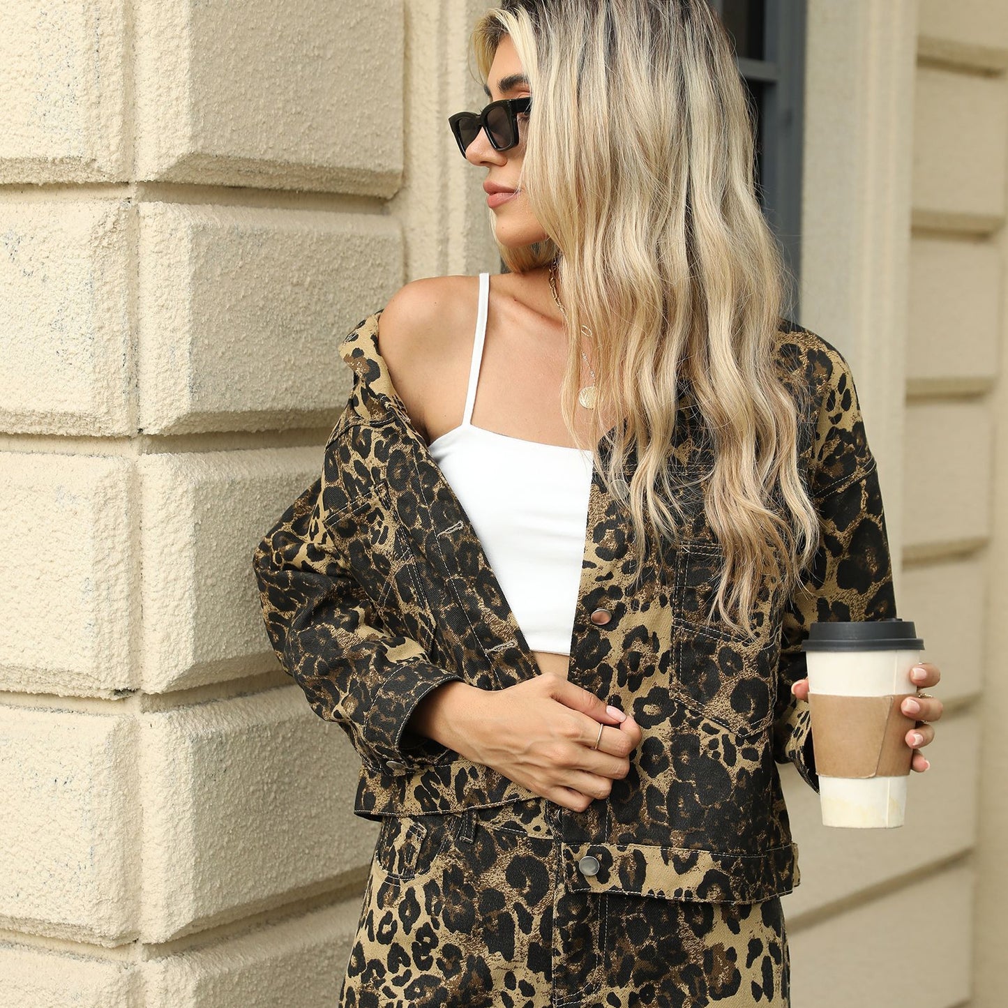 Leopard Print Jacket - Short Women's Outerwear