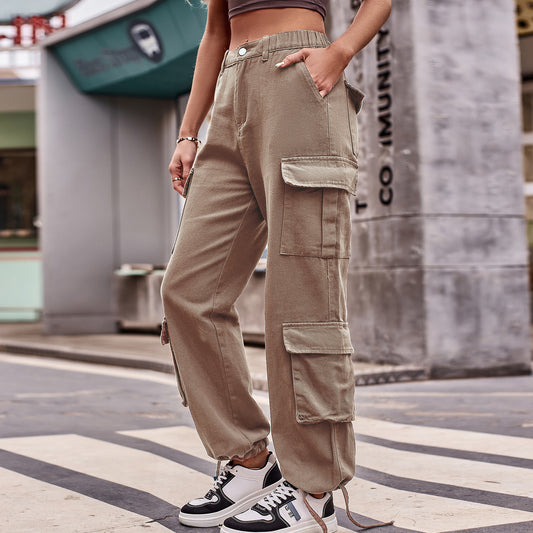 Multi-pocket Cargo Jogger Pant - Streetwear Women's Trousers