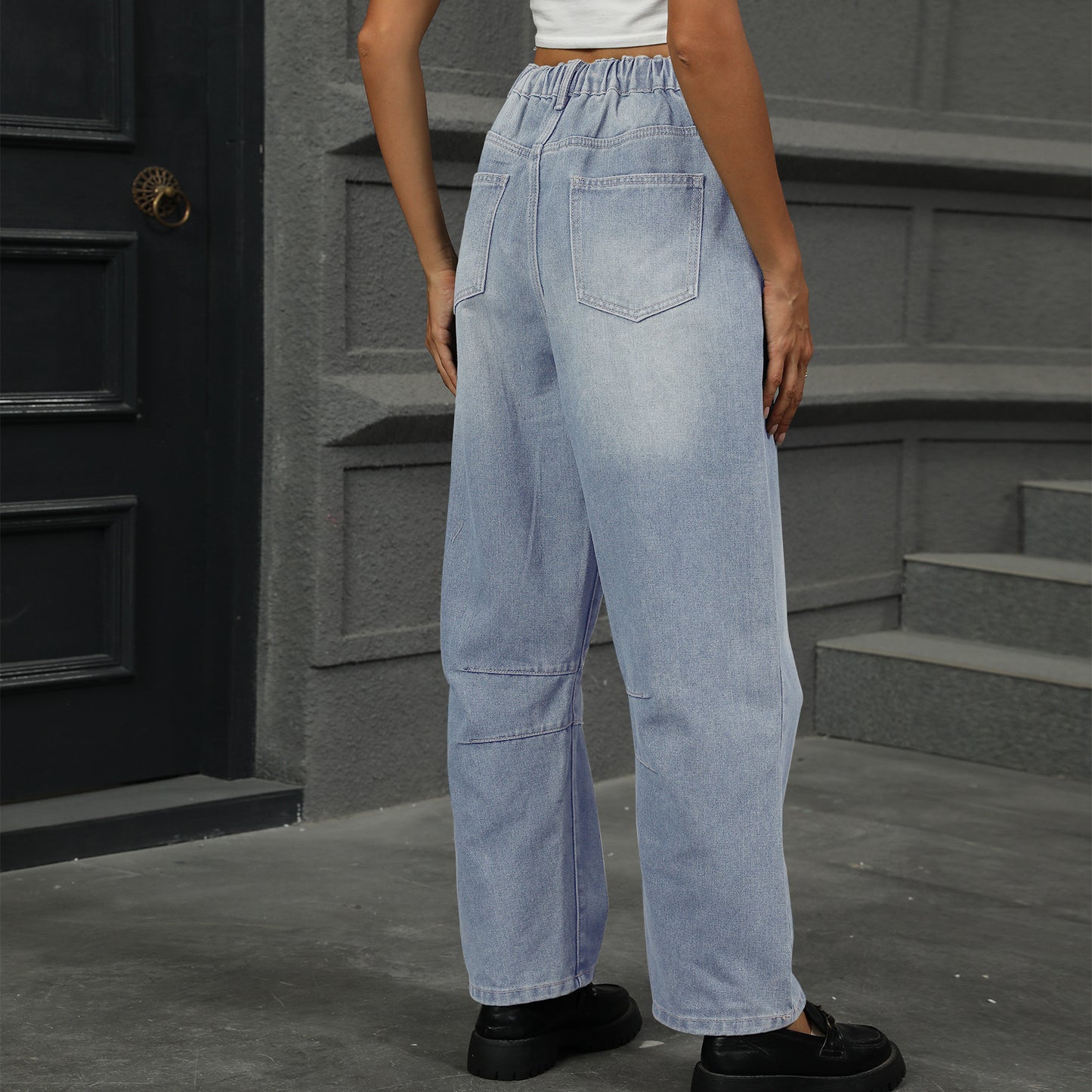 Loose-fit Harem Denim Pant - Multi-Color Loose Women's Trousers