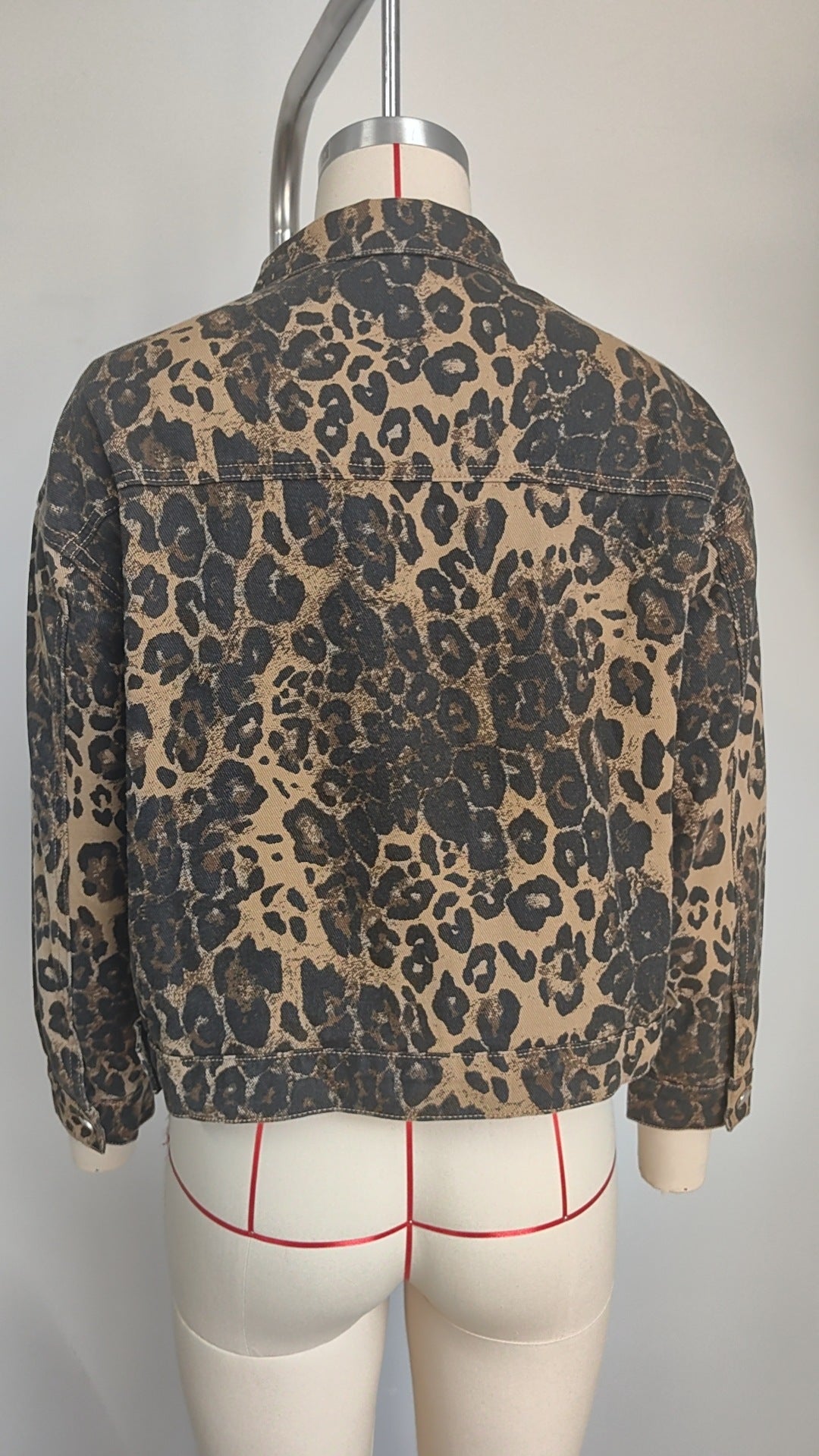 Leopard Print Jacket - Short Women's Outerwear