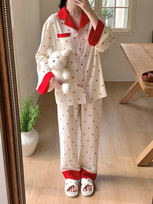 100% 聚酯纤维 个性休闲居家舒适宽松可爱青少年（女）家居服 13-16 лет