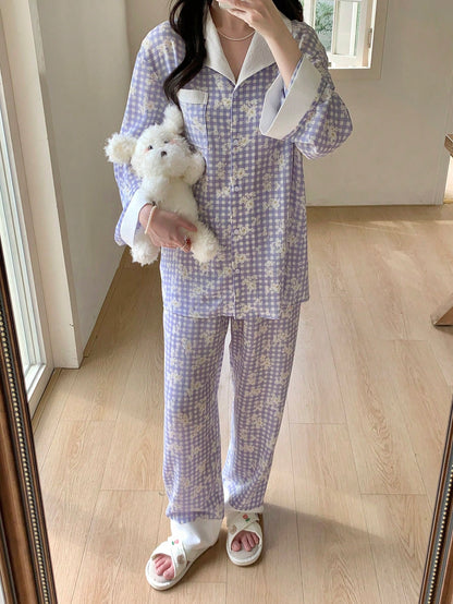 100% 聚酯纤维 时尚休闲居家舒适宽松版式青少年（女）家居服 13-16 лет