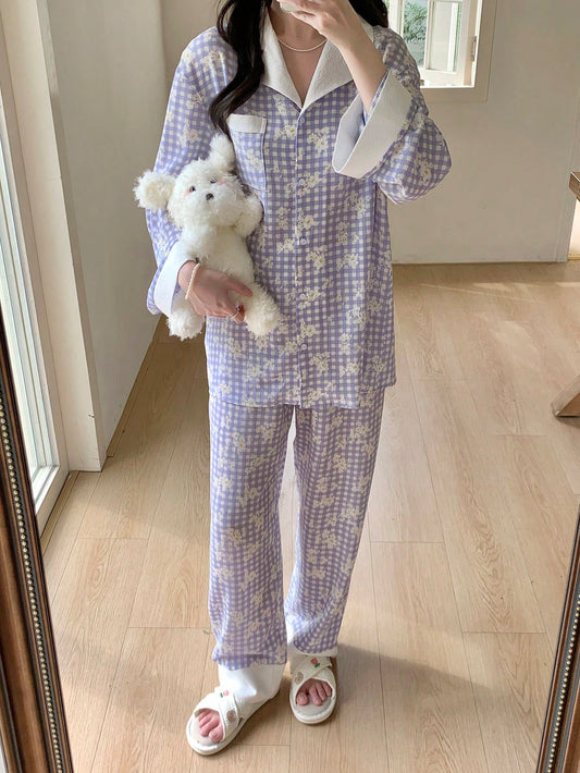 100% 聚酯纤维 时尚休闲居家舒适宽松版式青少年（女）家居服 13-16 лет