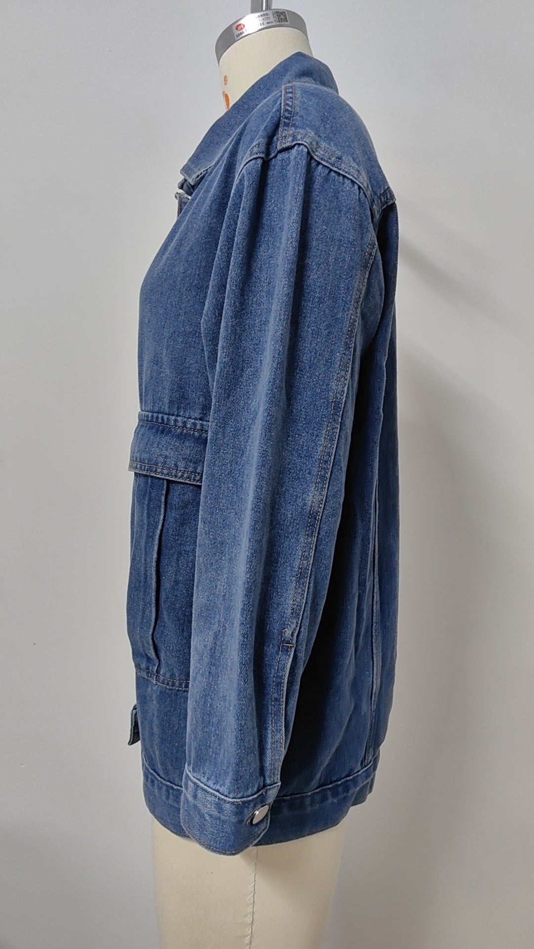 Detachable Hooded Denim Jacket - Women's Loose Casual Outerwear