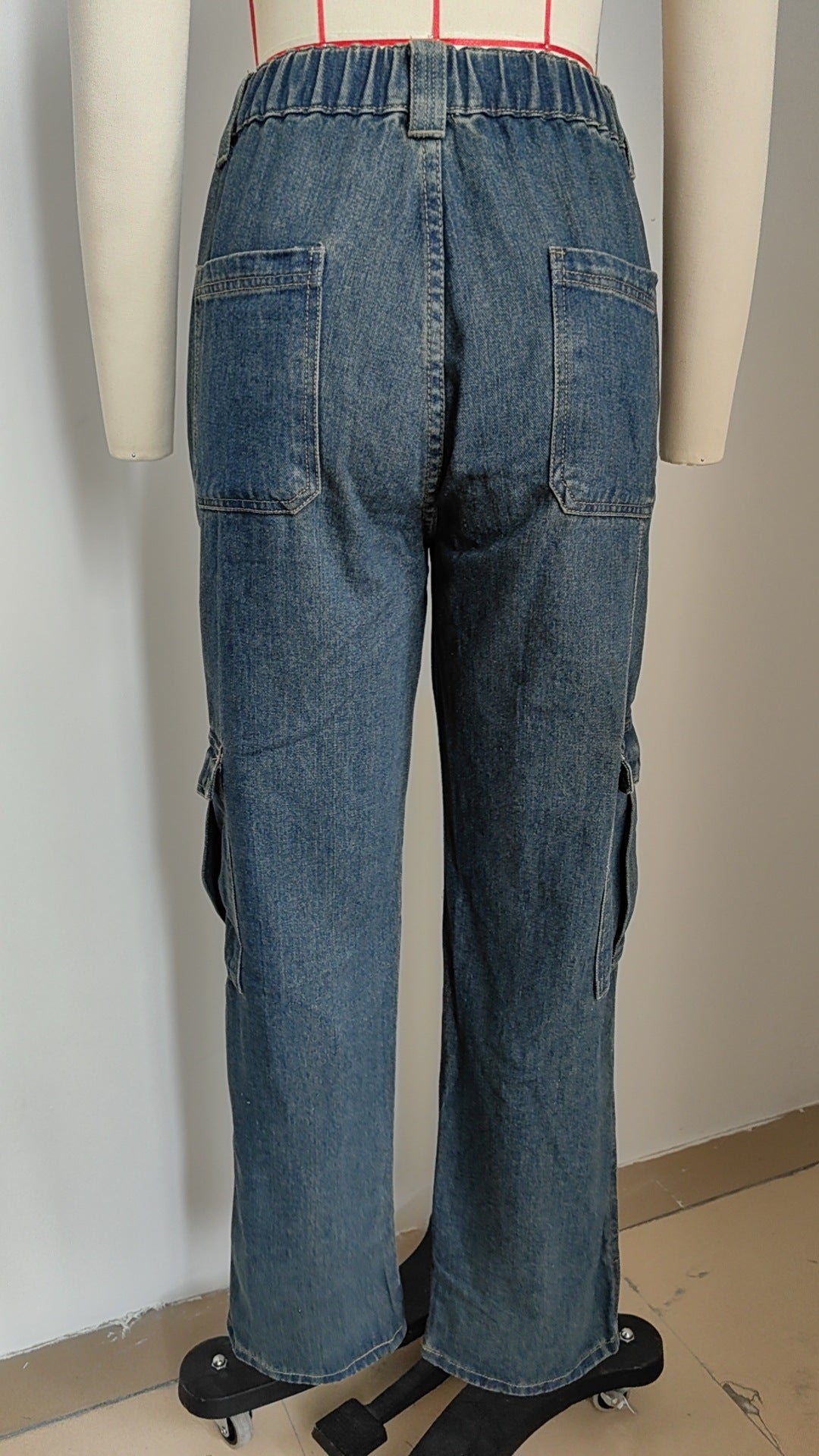 Stylish Multi-pocket Cargo Pant - Women's Loose Straight-Leg（Cuffed） Casual Trousers