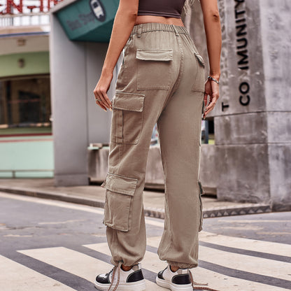 Multi-pocket Cargo Jogger Pant - Streetwear Women's Trousers