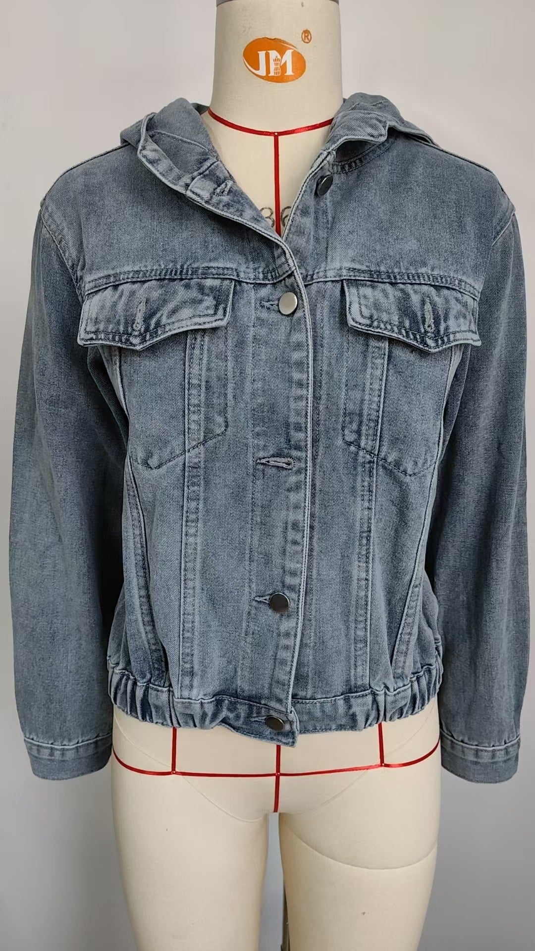 Stylish Hooded Denim Jacket - Women's Loose Casual Outerwear