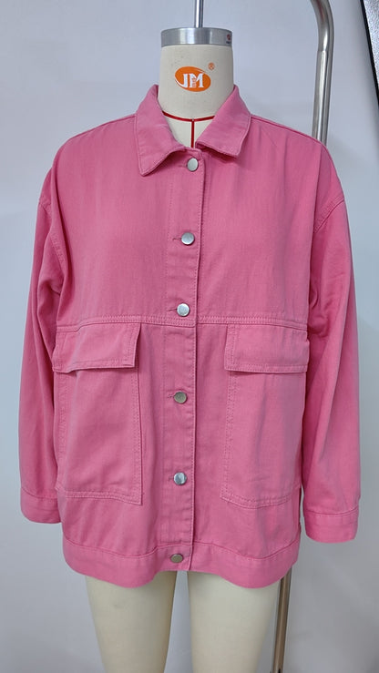 Retro Loose Denim Jacket - A Variety of Women's Outerwear