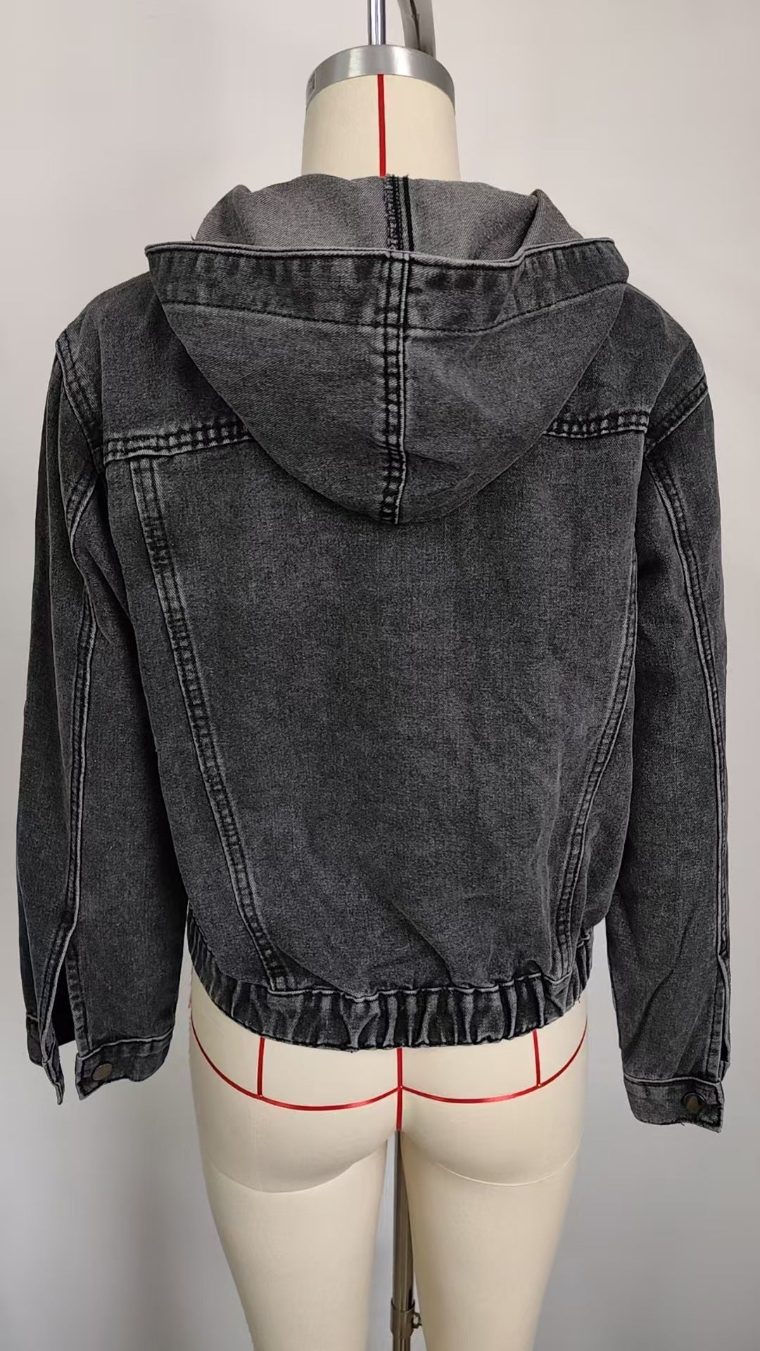 Stylish Hooded Denim Jacket - Women's Loose Casual Outerwear
