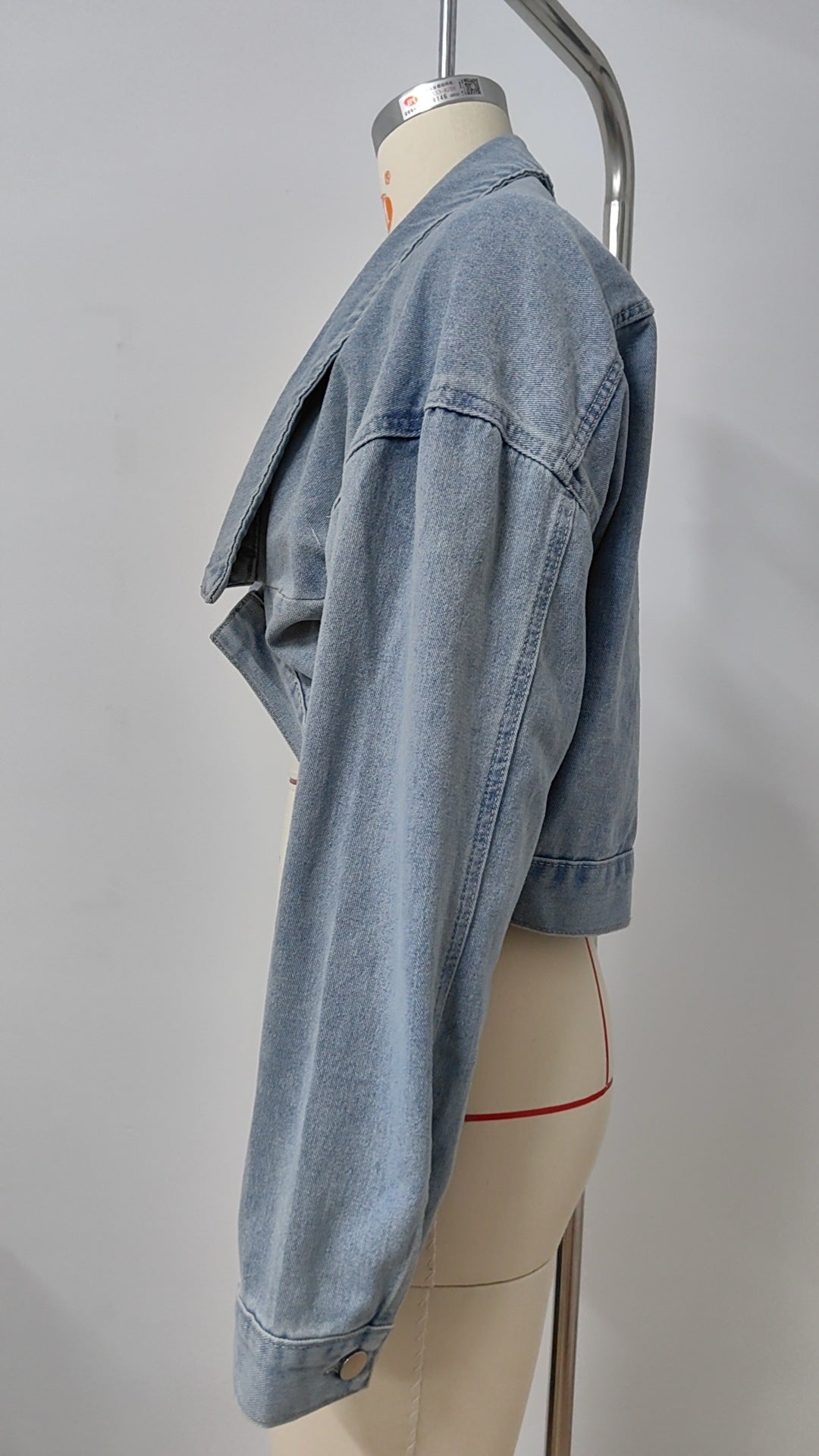 Stylish Short Denim Jacket - Women's Loose Lapel Outerwear