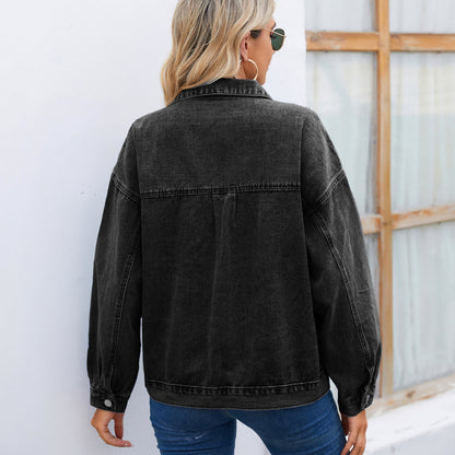 Classic Denim Jacket - Loose-Fit Women's Outerwear