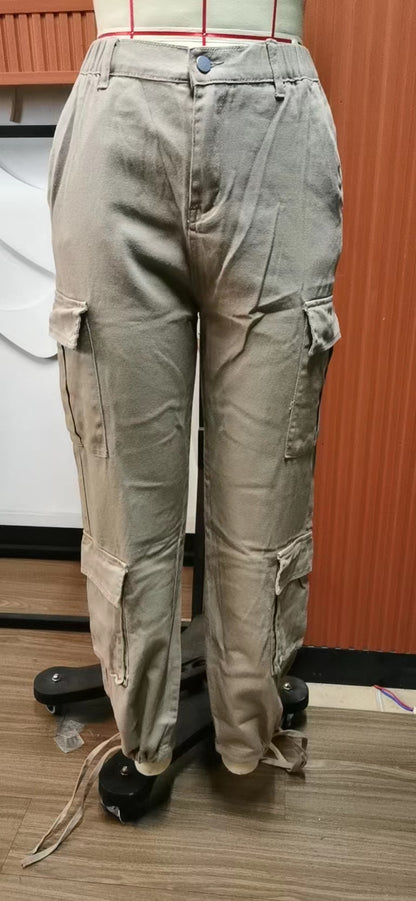 Multi-pocket Cargo Jogger Pant - Streetwear Women's Trousers