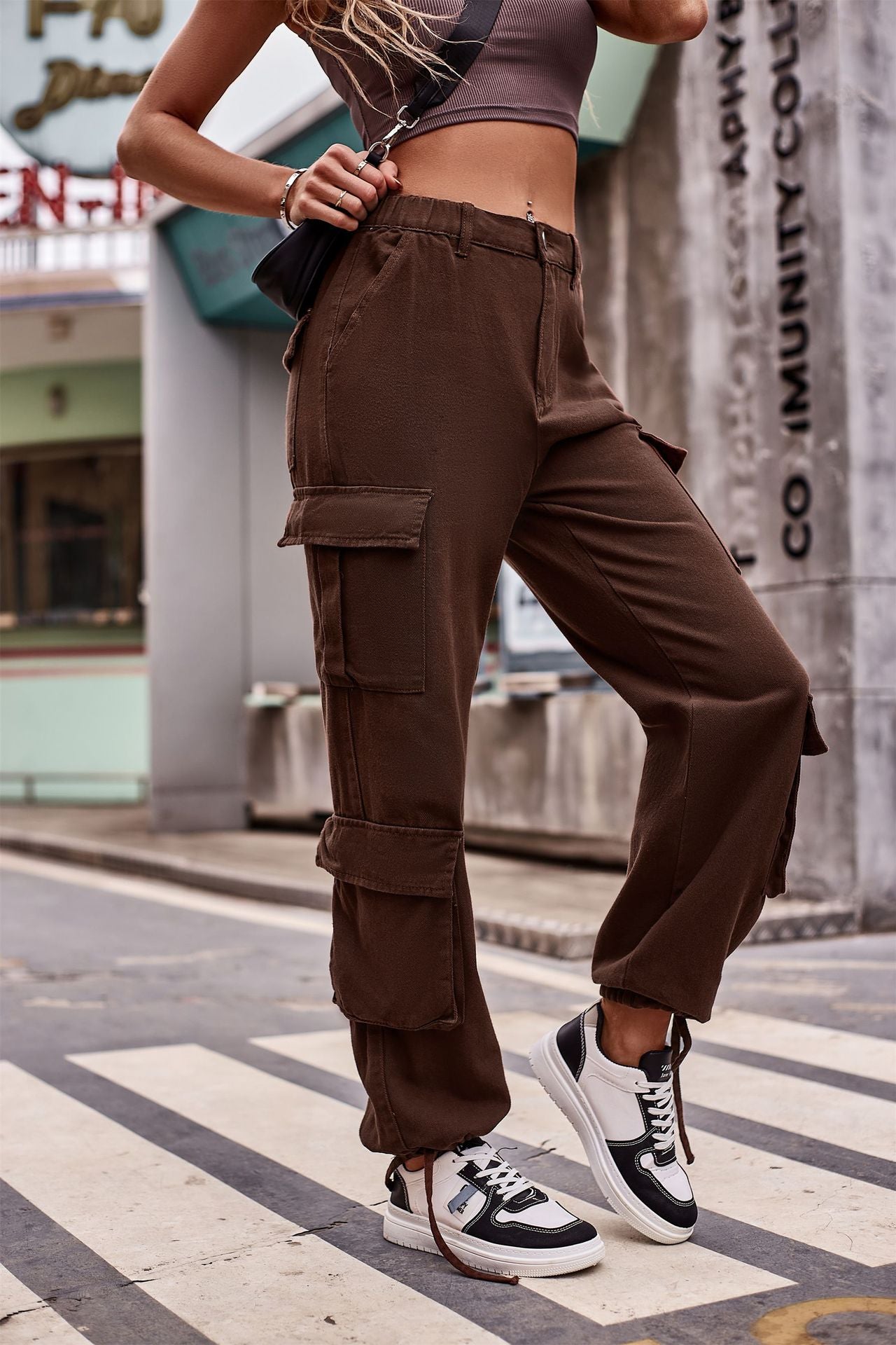 Multi-pocket Cargo Jogger Pant - Streetwear Women's Trousers