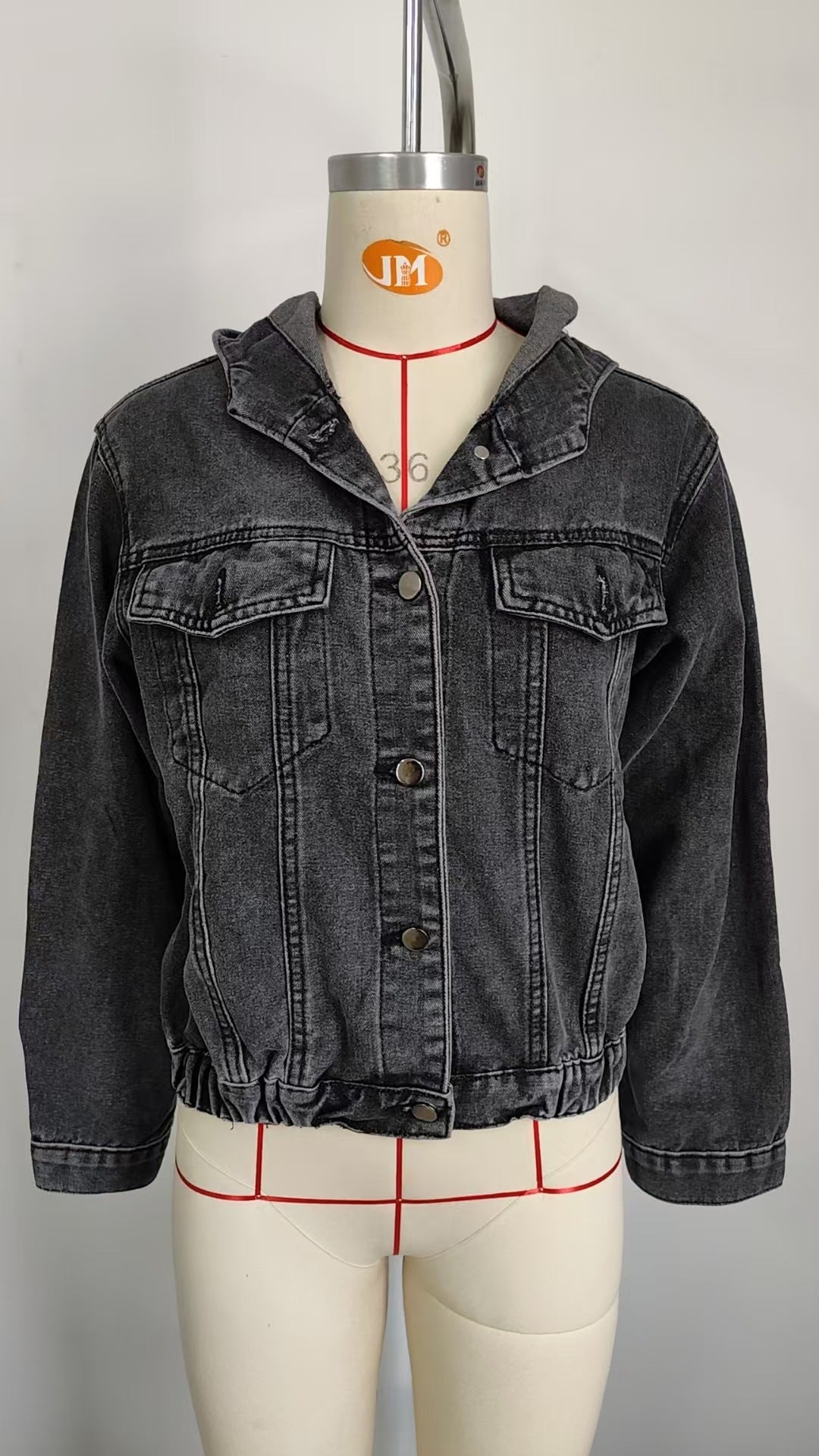 Stylish Hooded Denim Jacket - Women's Loose Casual Outerwear