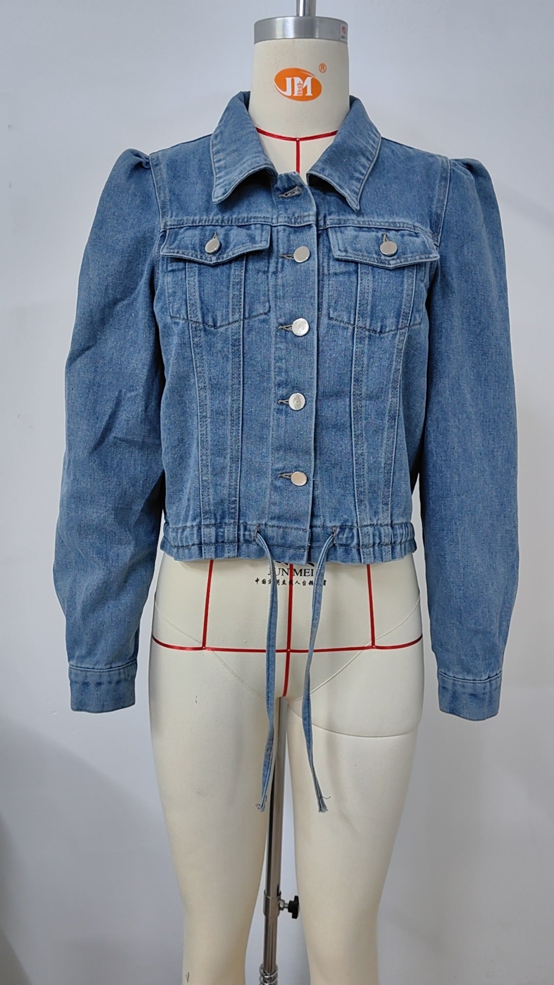 Short Fitted - Waist Denim Jacket - Women's Slim - Fitting & Figure - Flattering Outerwear