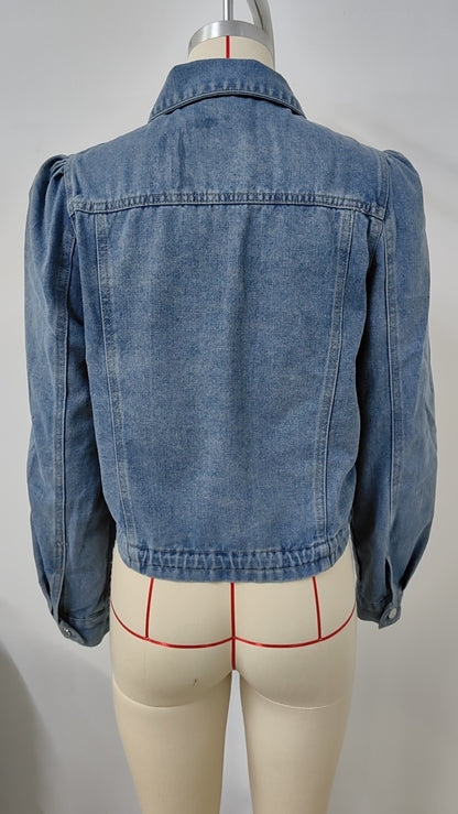 Short Fitted - Waist Denim Jacket - Women's Slim - Fitting & Figure - Flattering Outerwear