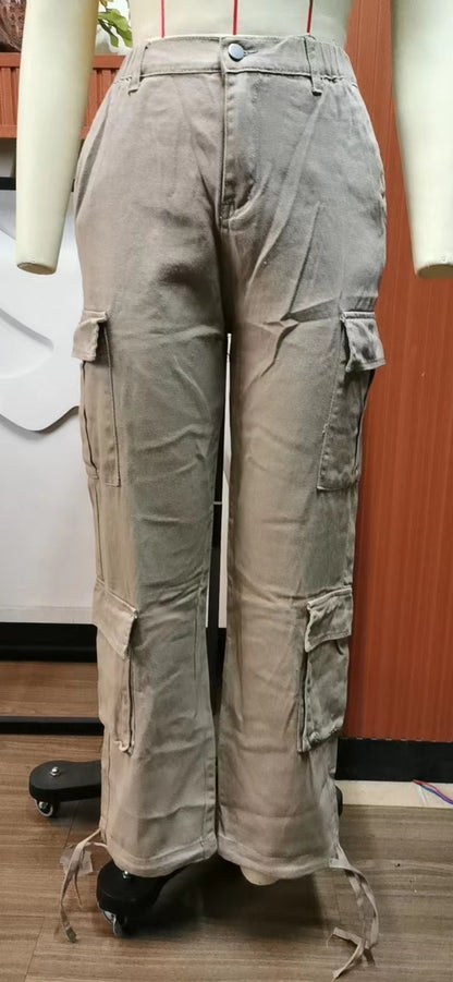 Multi-pocket Cargo Jogger Pant - Streetwear Women's Trousers
