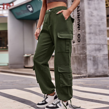 Multi-pocket Cargo Jogger Pant - Streetwear Women's Trousers
