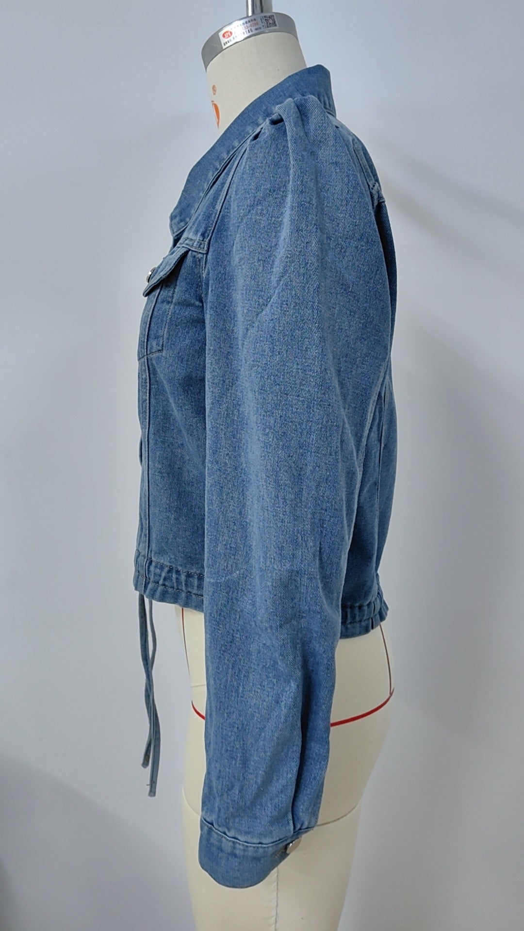 Short Fitted - Waist Denim Jacket - Women's Slim - Fitting & Figure - Flattering Outerwear