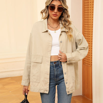 Retro Loose Denim Jacket - A Variety of Women's Outerwear