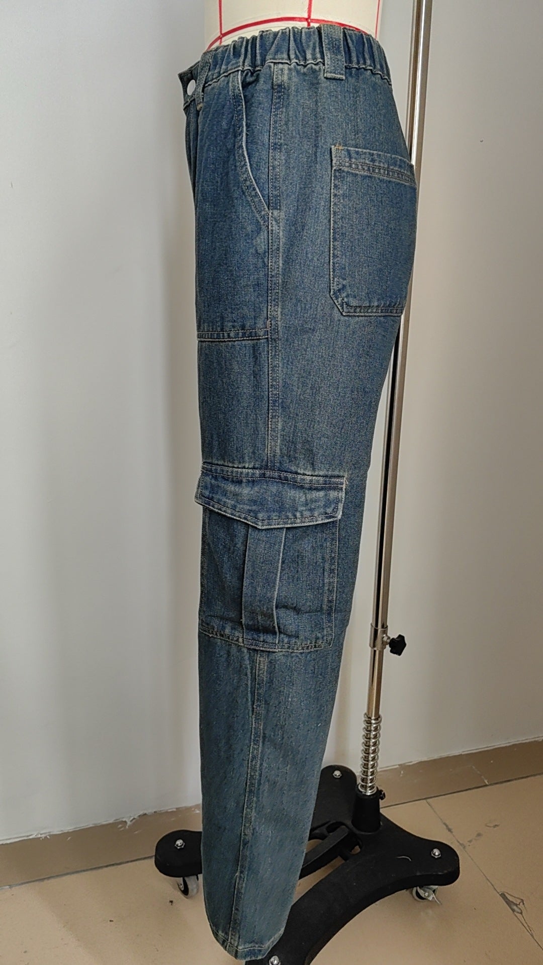 Stylish Multi-pocket Cargo Pant - Women's Loose Straight-Leg（Cuffed） Casual Trousers