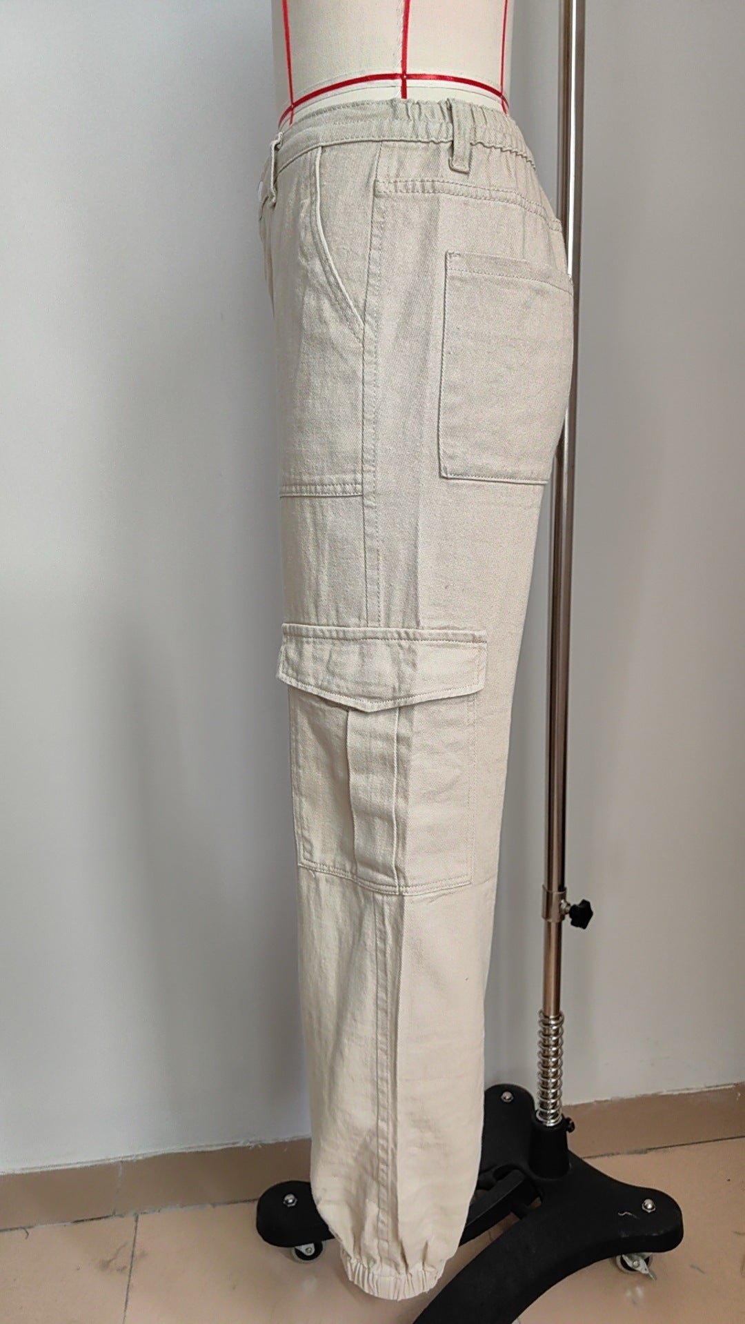 Stylish Multi-pocket Cargo Pant - Women's Loose Straight-Leg（Cuffed） Casual Trousers