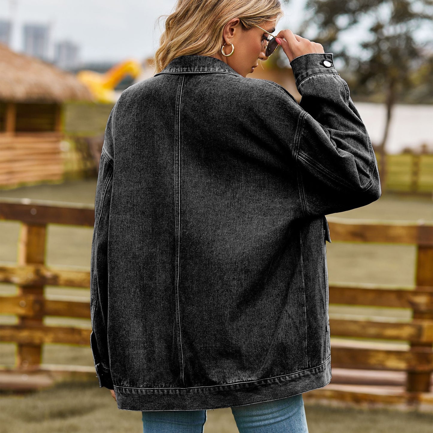Retro Loose Denim Jacket - A Variety of Women's Outerwear