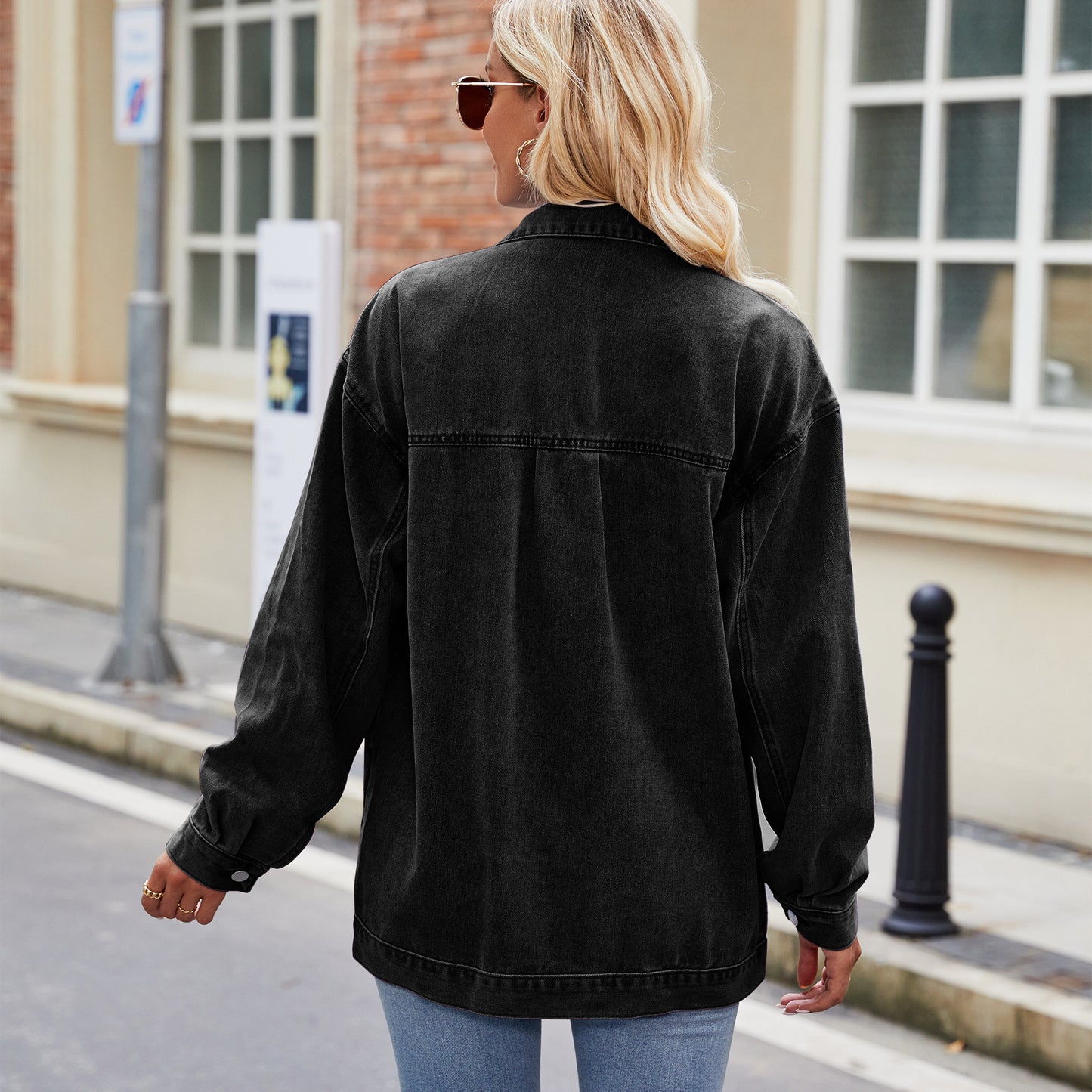 Street - Style Loose Denim Jacket - Retro Women's Outerwear