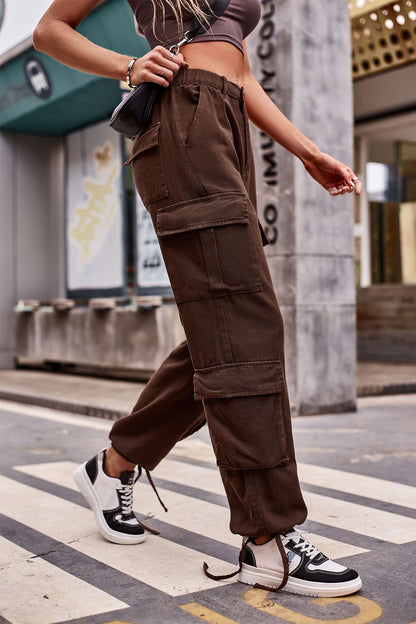 Multi-pocket Cargo Jogger Pant - Streetwear Women's Trousers