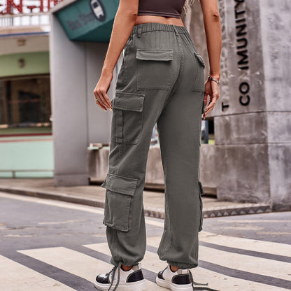 Multi-pocket Cargo Jogger Pant - Streetwear Women's Trousers