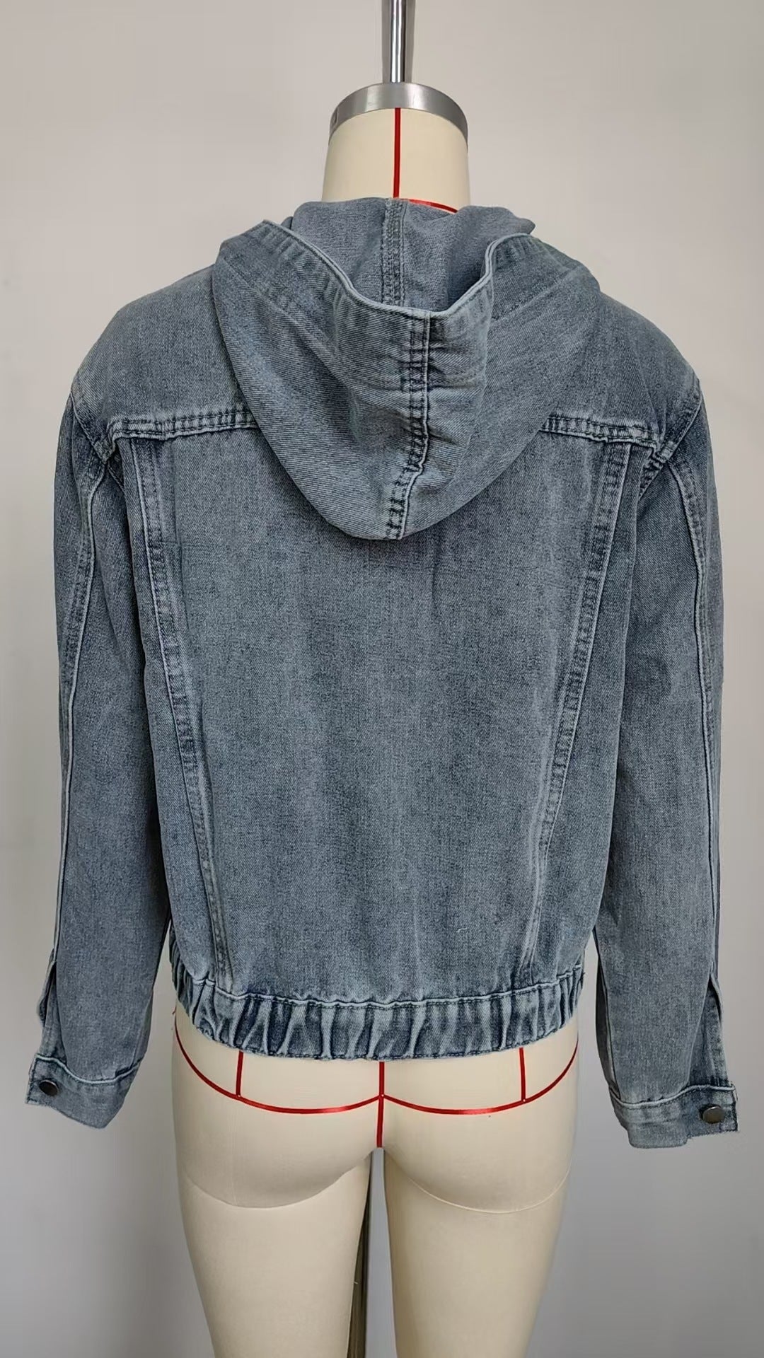 Stylish Hooded Denim Jacket - Women's Loose Casual Outerwear