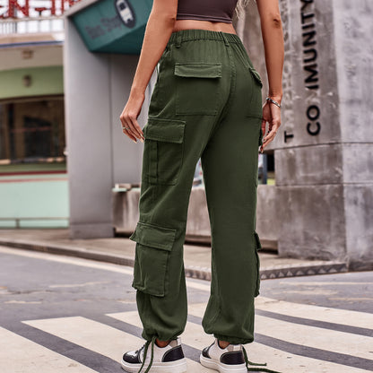 Multi-pocket Cargo Jogger Pant - Streetwear Women's Trousers