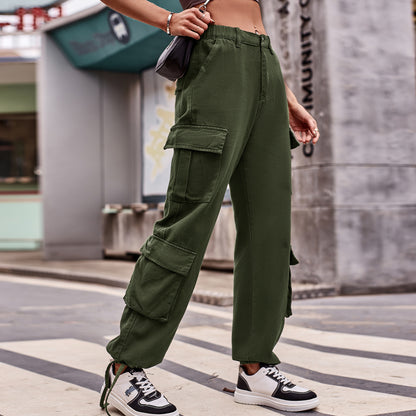 Multi-pocket Cargo Jogger Pant - Streetwear Women's Trousers