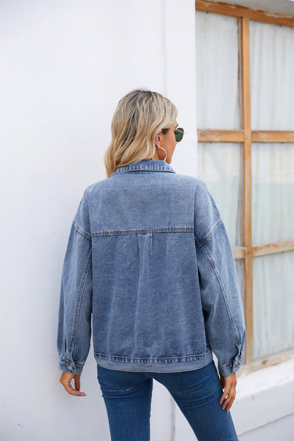 Classic Denim Jacket - Loose-Fit Women's Outerwear