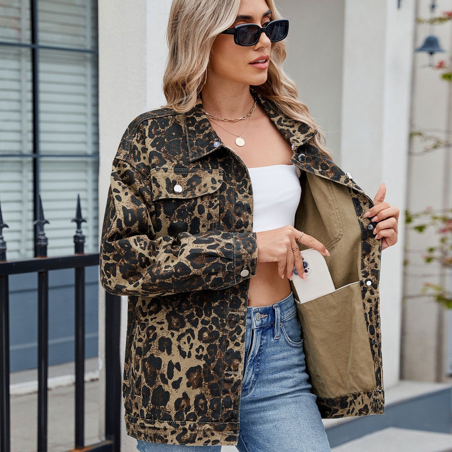 Street - Style Loose Denim Jacket - Retro Women's Outerwear