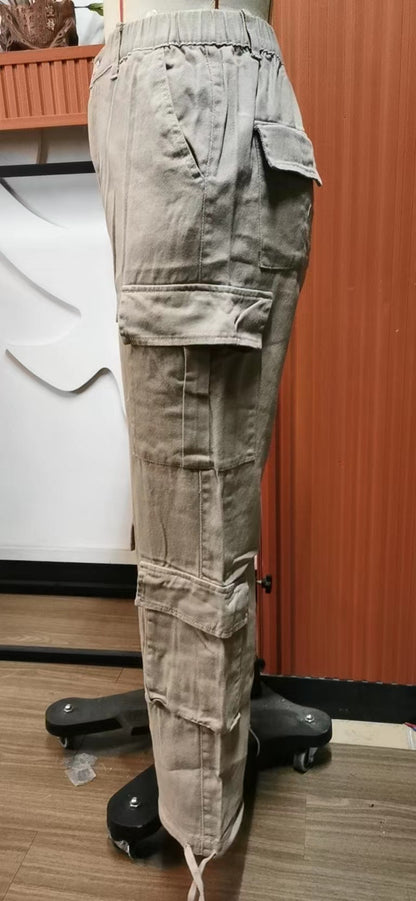 Multi-pocket Cargo Jogger Pant - Streetwear Women's Trousers