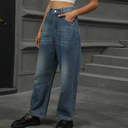 Loose-fit Harem Denim Pant - Multi-Color Loose Women's Trousers