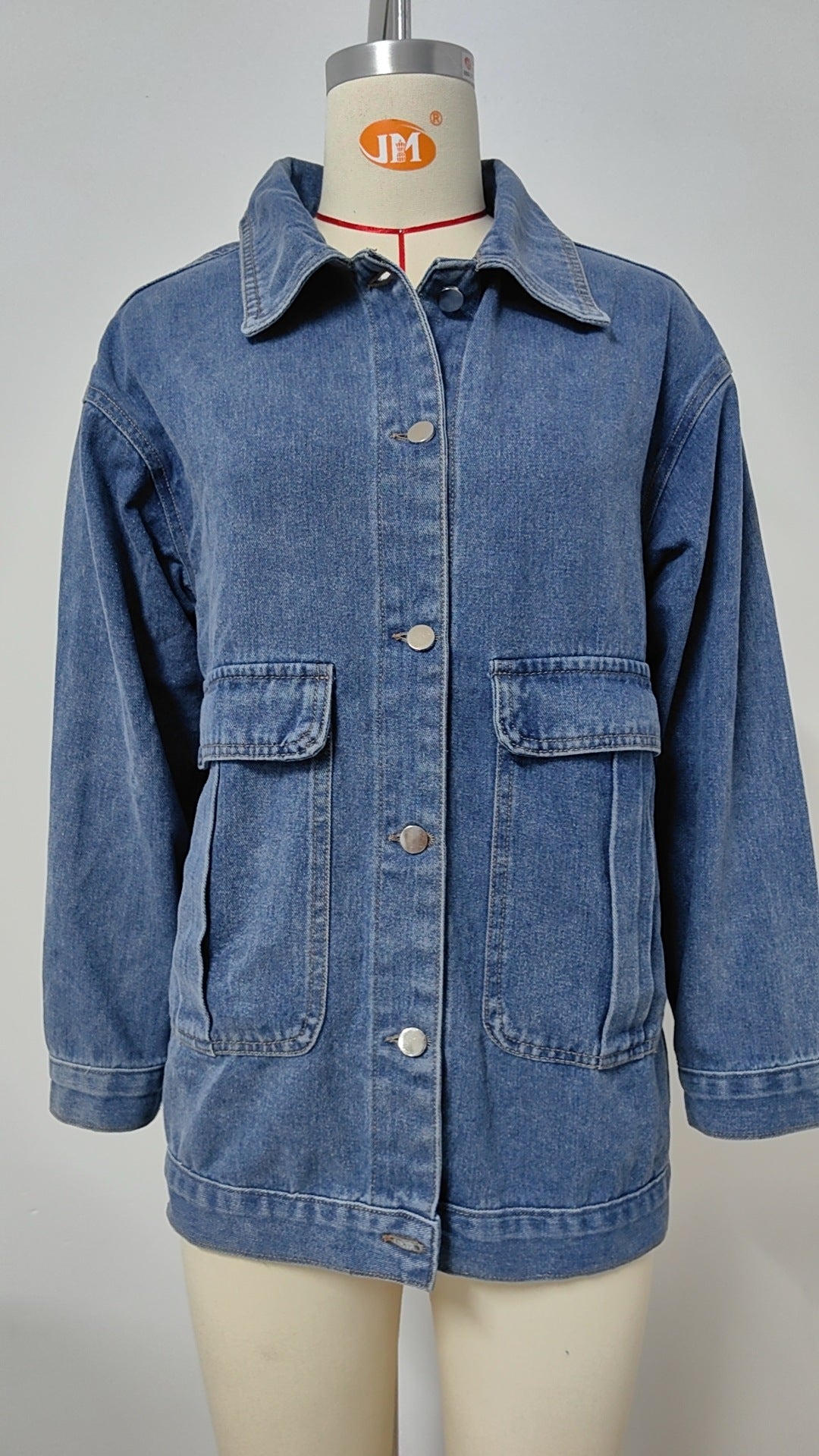 Detachable Hooded Denim Jacket - Women's Loose Casual Outerwear