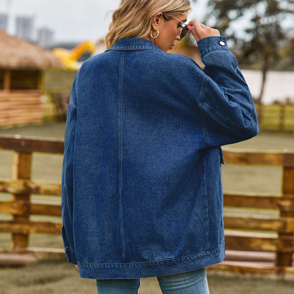 Retro Loose Denim Jacket - A Variety of Women's Outerwear