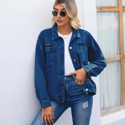 Classic Denim Jacket - Loose-Fit Women's Outerwear