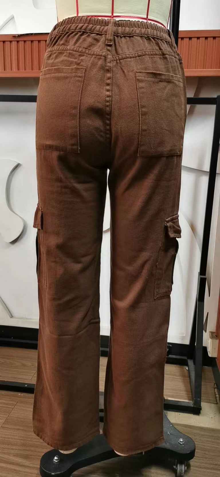 Stylish Multi-pocket Cargo Pant - Women's Loose Straight-Leg（Cuffed） Casual Trousers
