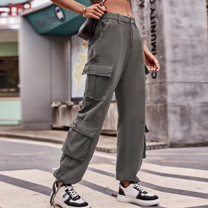 Multi-pocket Cargo Jogger Pant - Streetwear Women's Trousers