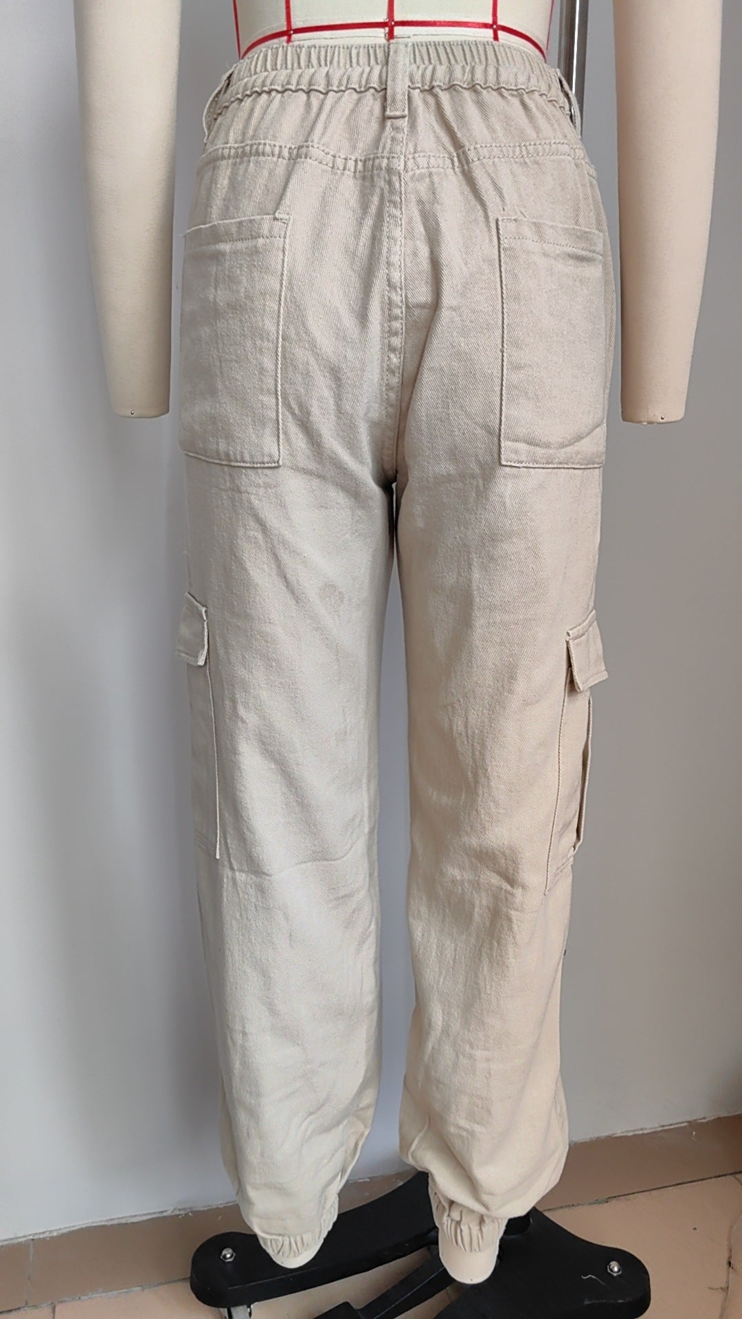 Stylish Multi-pocket Cargo Pant - Women's Loose Straight-Leg（Cuffed） Casual Trousers