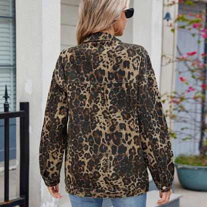 Street - Style Loose Denim Jacket - Retro Women's Outerwear