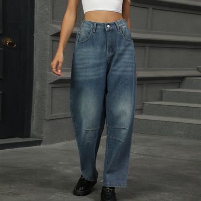 Loose-fit Harem Denim Pant - Multi-Color Loose Women's Trousers