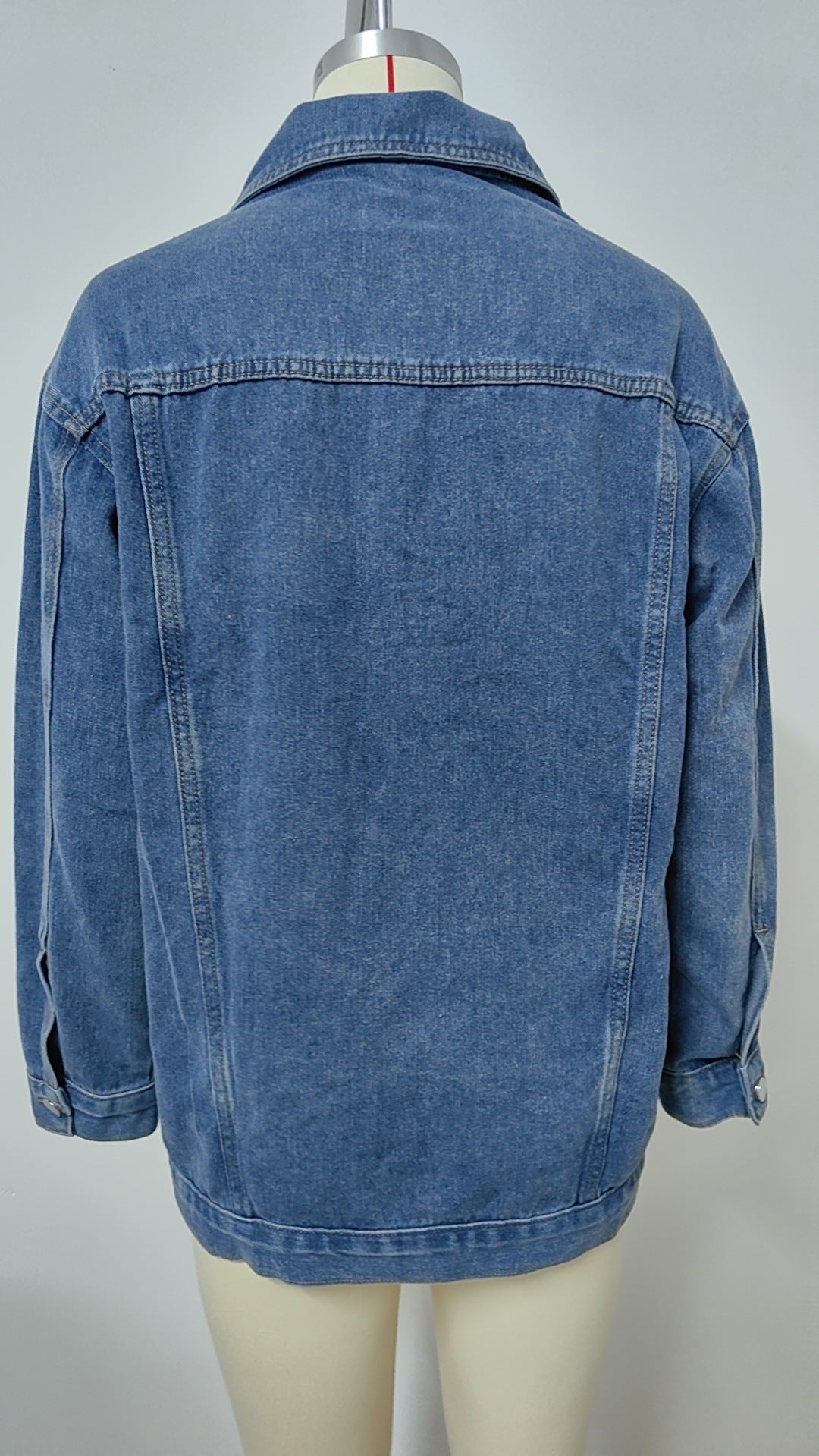 Detachable Hooded Denim Jacket - Women's Loose Casual Outerwear